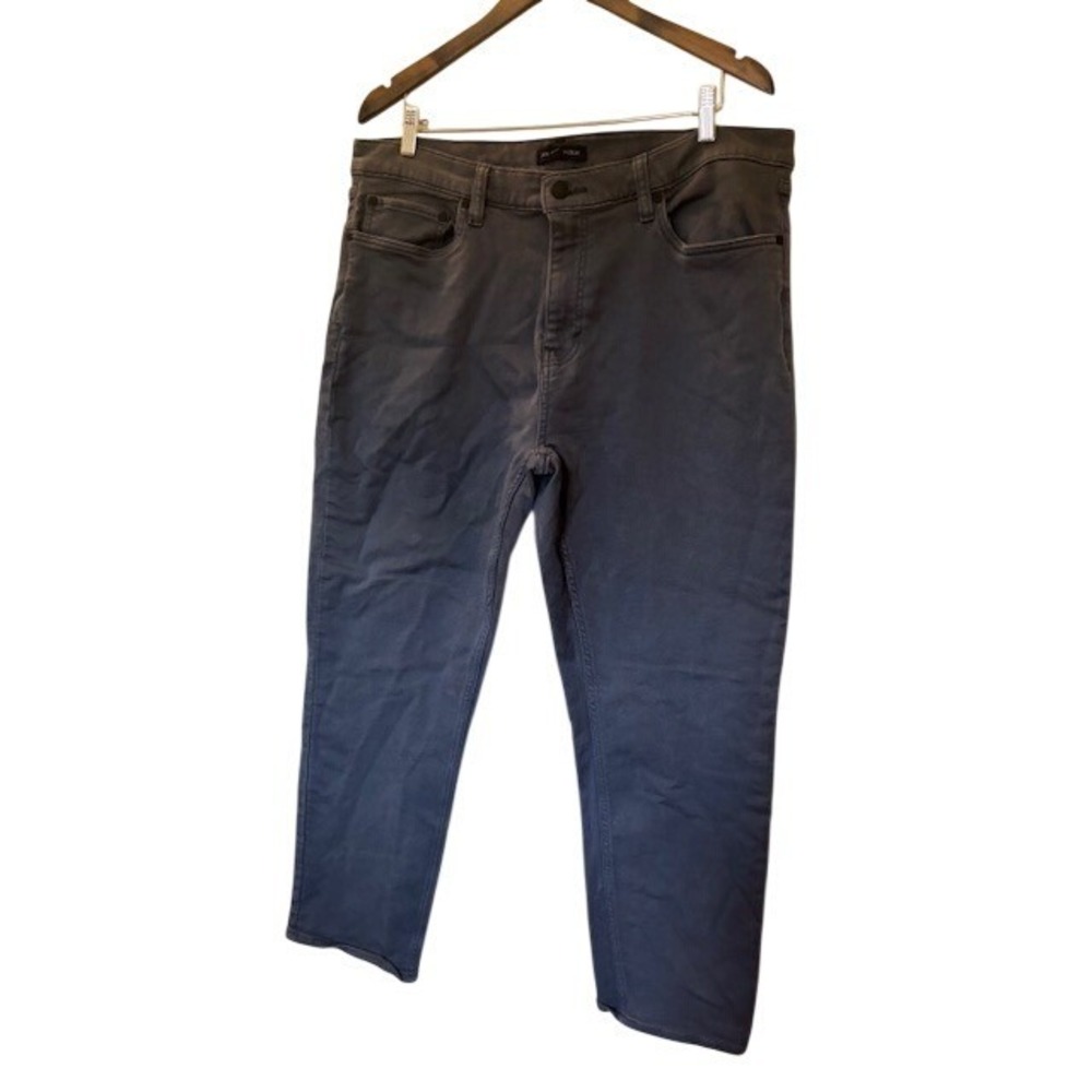 Banana Republic Traveler Pants Mens 38x29 Charcoal Gray Slim Fit Chino Stretch
